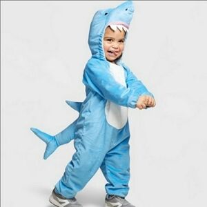 NWT Hyde & Eek Boutique Shark Halloween Costume Baby Infant Soft Warm New Comfy